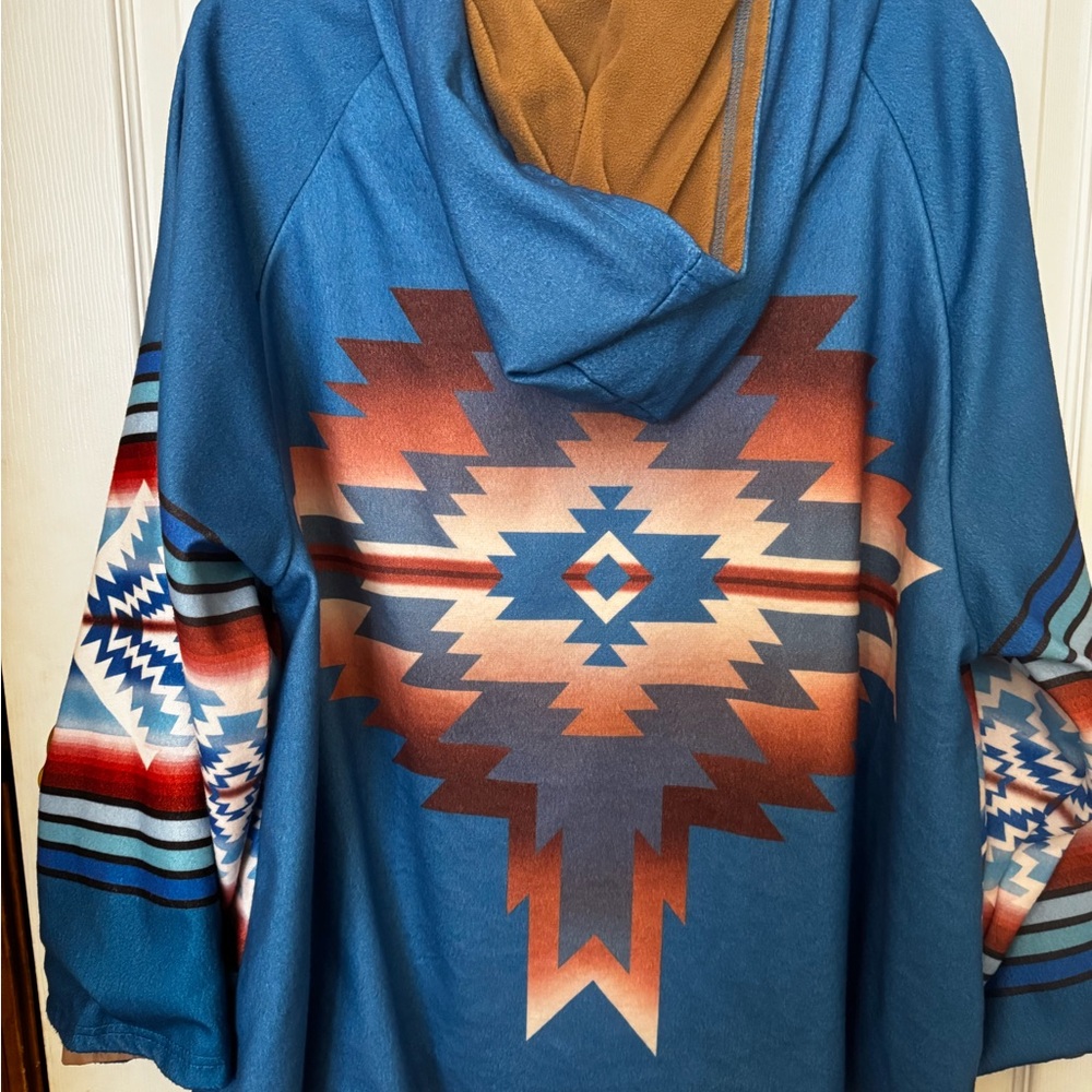 Blue Patterned Jacket - image 3